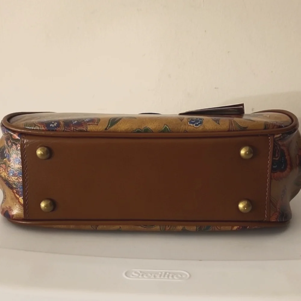 Patricia Nash Leather Satchel/Crossbody w/Free Wallet